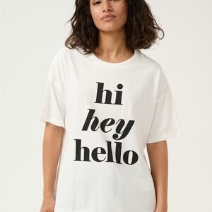 Kaffe t-shirt White Graphic Small